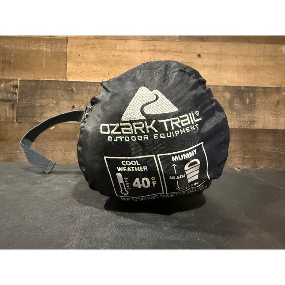 Ozark Trail 50°F Warm Weather Sleeping Bag – Green – 86.5” x 33” - Picture 2 of 8